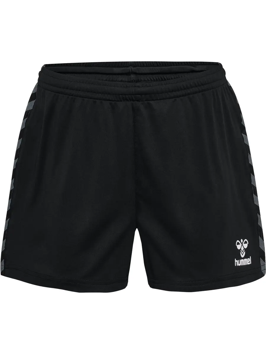 Hummel Womens Hmlauthentic Pl Shorts WomanShorts, Black, Medium | Breathable, Mid Rise, Regular Fit - view 3