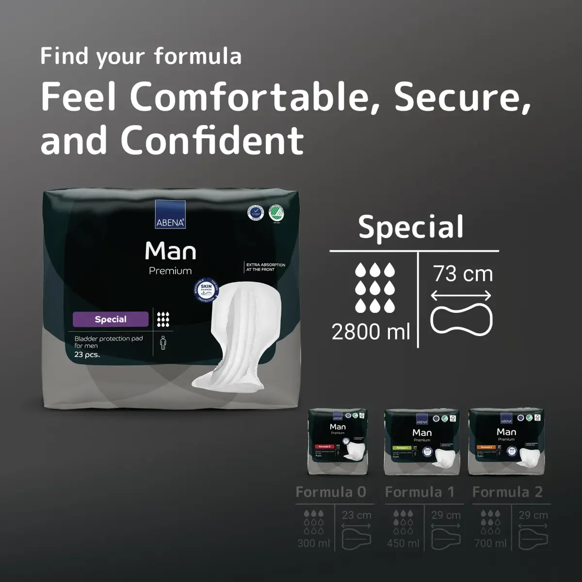 Abena Abri-Man Special Male Pads 23 Count | Light Incontinence Protection for Men - view 5