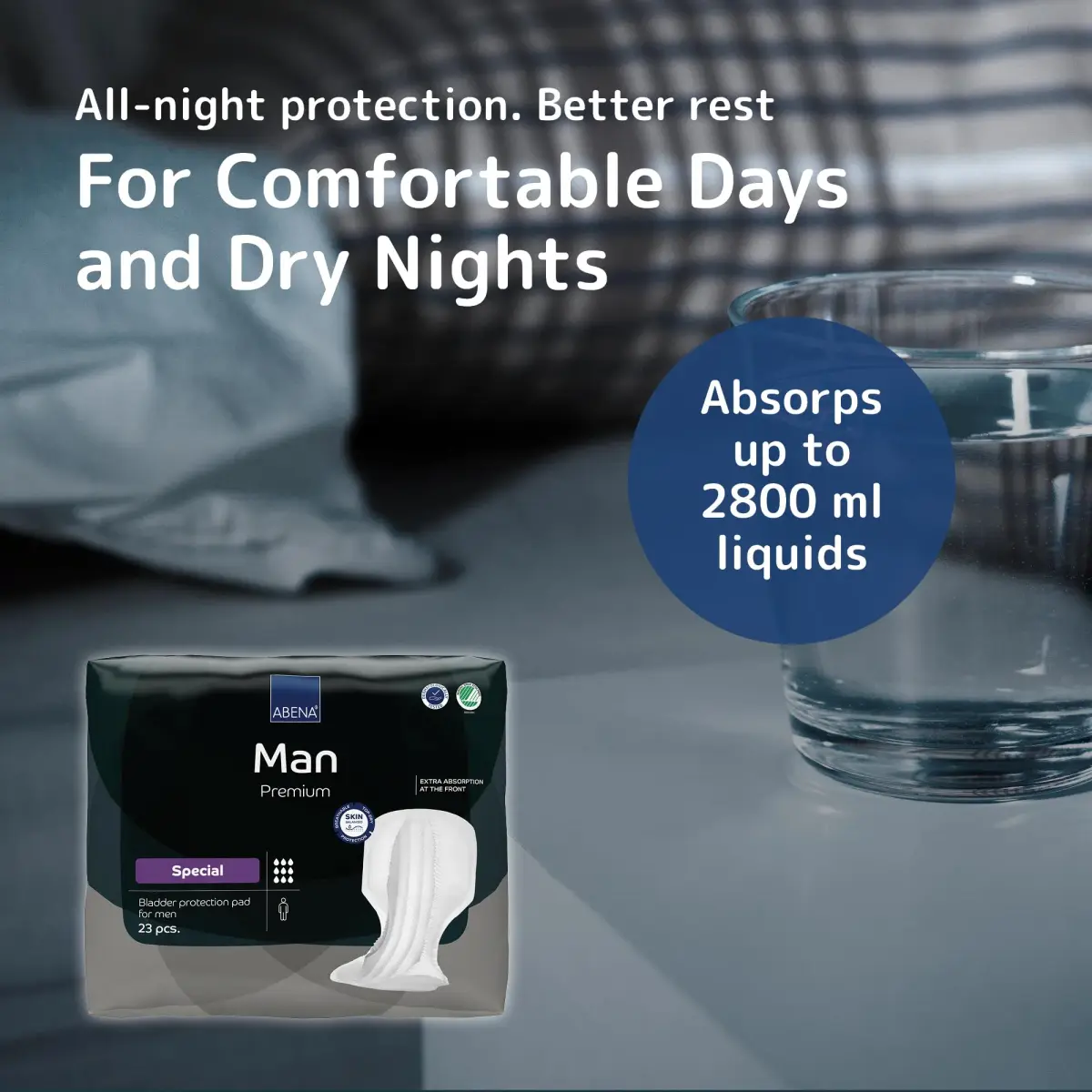 Abena Abri-Man Special Male Pads 23 Count | Light Incontinence Protection for Men - view 3