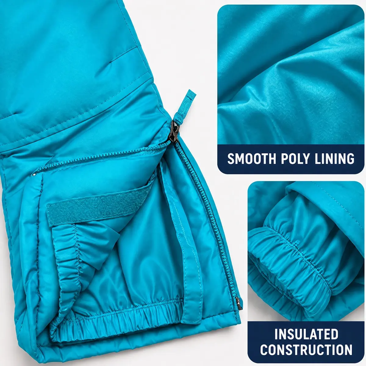 iXtreme Girls' Little Snowpant, Turquoise, 5/6 | Wind & Water Resistant, Insulated for Cold Weather - view 6
