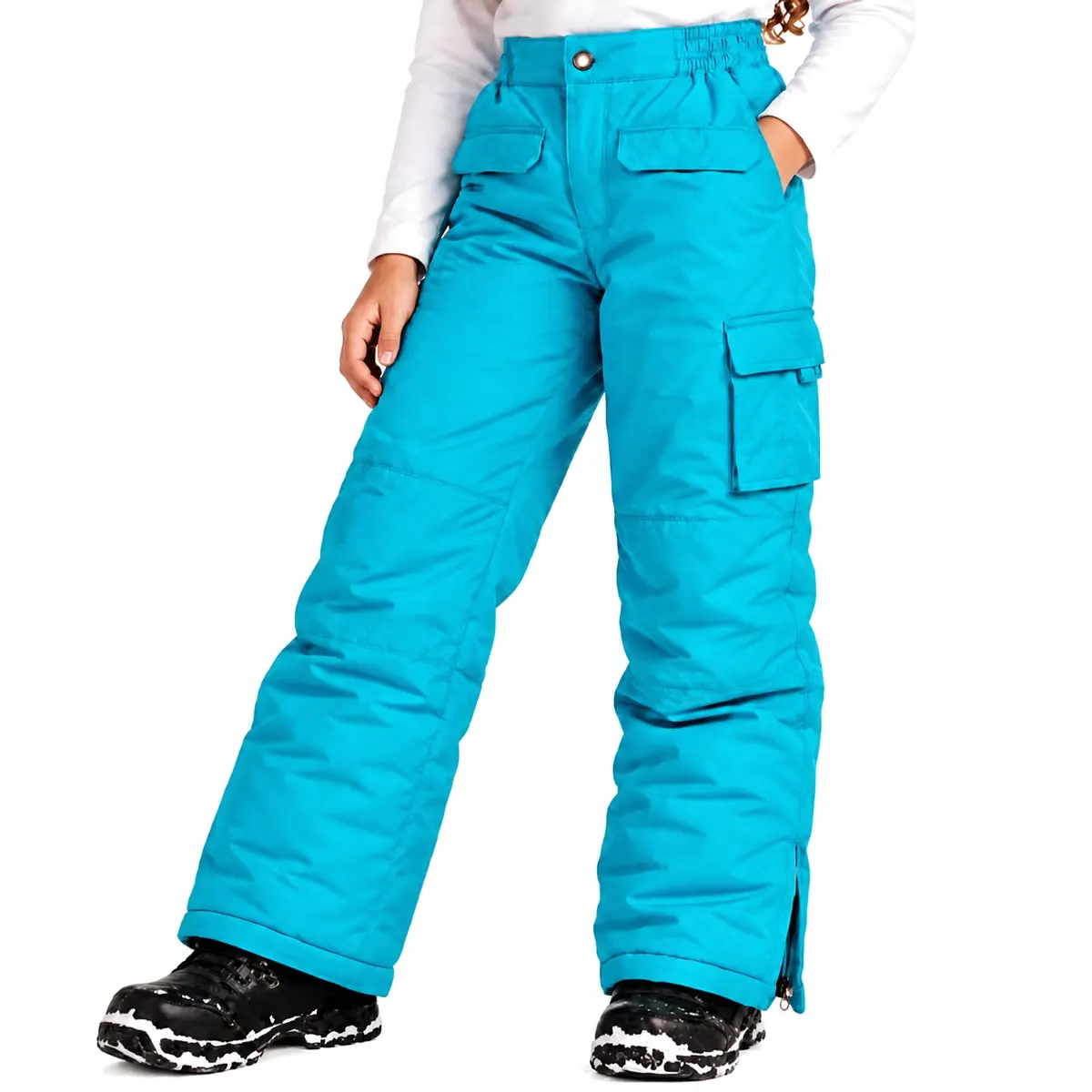 iXtreme Girls' Little Snowpant, Turquoise, 5/6 | Wind & Water Resistant, Insulated for Cold Weather - main product image