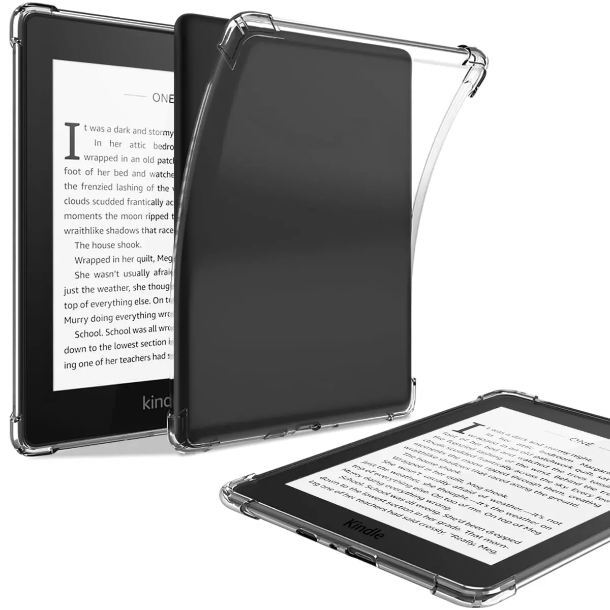 BOZHUORUI Clear Case for Kindle Paperwhite 5th/6th/7th Gen | Lightweight TPU Transparent Cover - main product image