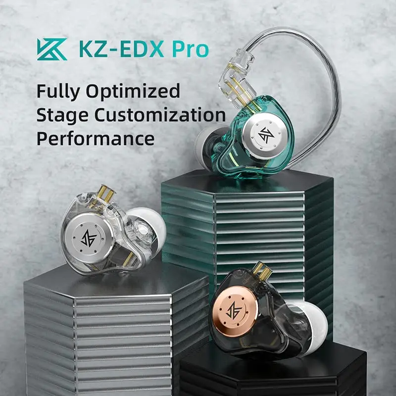 EZ EAR KZ EDX PRO Wired Earbuds In Ear Monitor 10mm Deep Bass | HiFi Sound & Detachable Cable - view 7