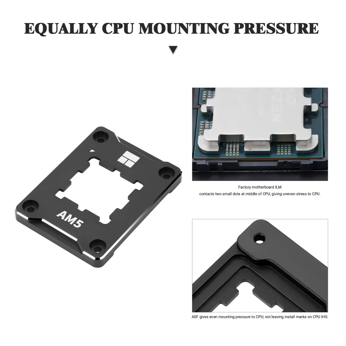 Thermalright ASF-Black AM5 CPU Holder 6mm Thickness | Corrective Anti-Bending Fixing Frame - view 5