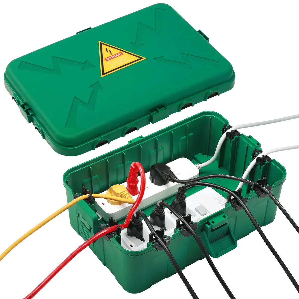 Hrensaw Large Outdoor Electrical Box 34.3cm x 23.7cm x 13.5cm (13.5" x 8.5" x 5.3") | IP54 Waterproof Outdoor Outlet Covers for India - main product image