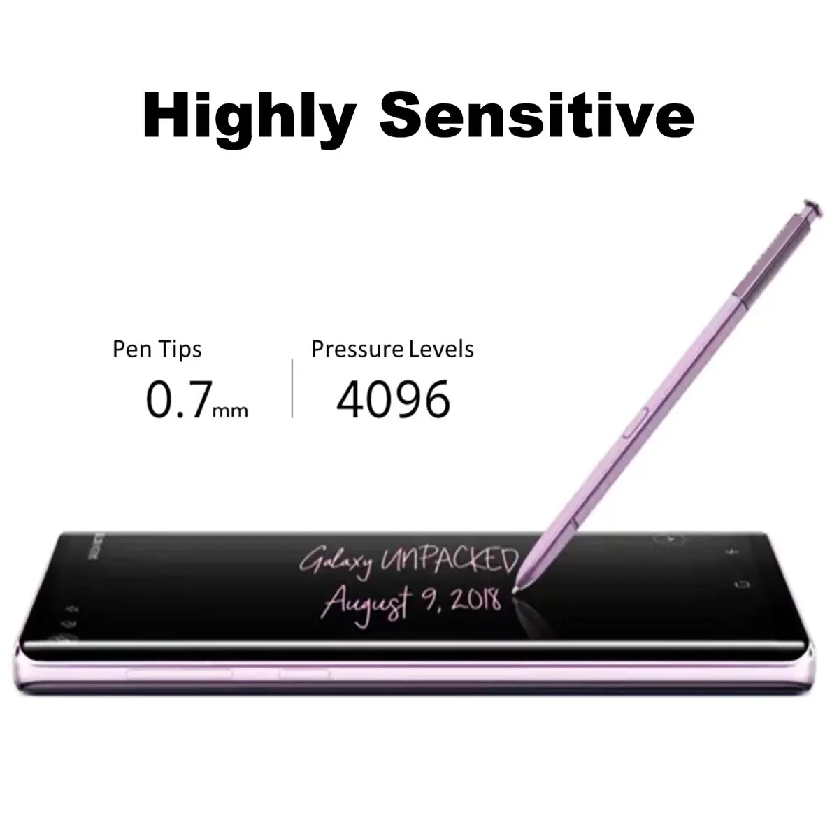 Dogxiong Note 9 Pen Replacement for Samsung Galaxy Note 9 SPen, Bluetooth, Lavender Purple | High-Quality Stylus - view 3