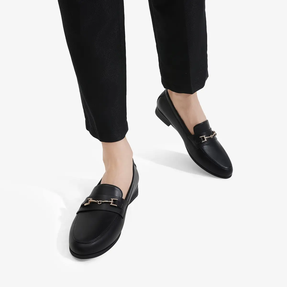 DREAM PAIRS Women Loafers Comfortable Dressy Shoes in Black-PU 9.5 | Elegant & Supportive - view 7