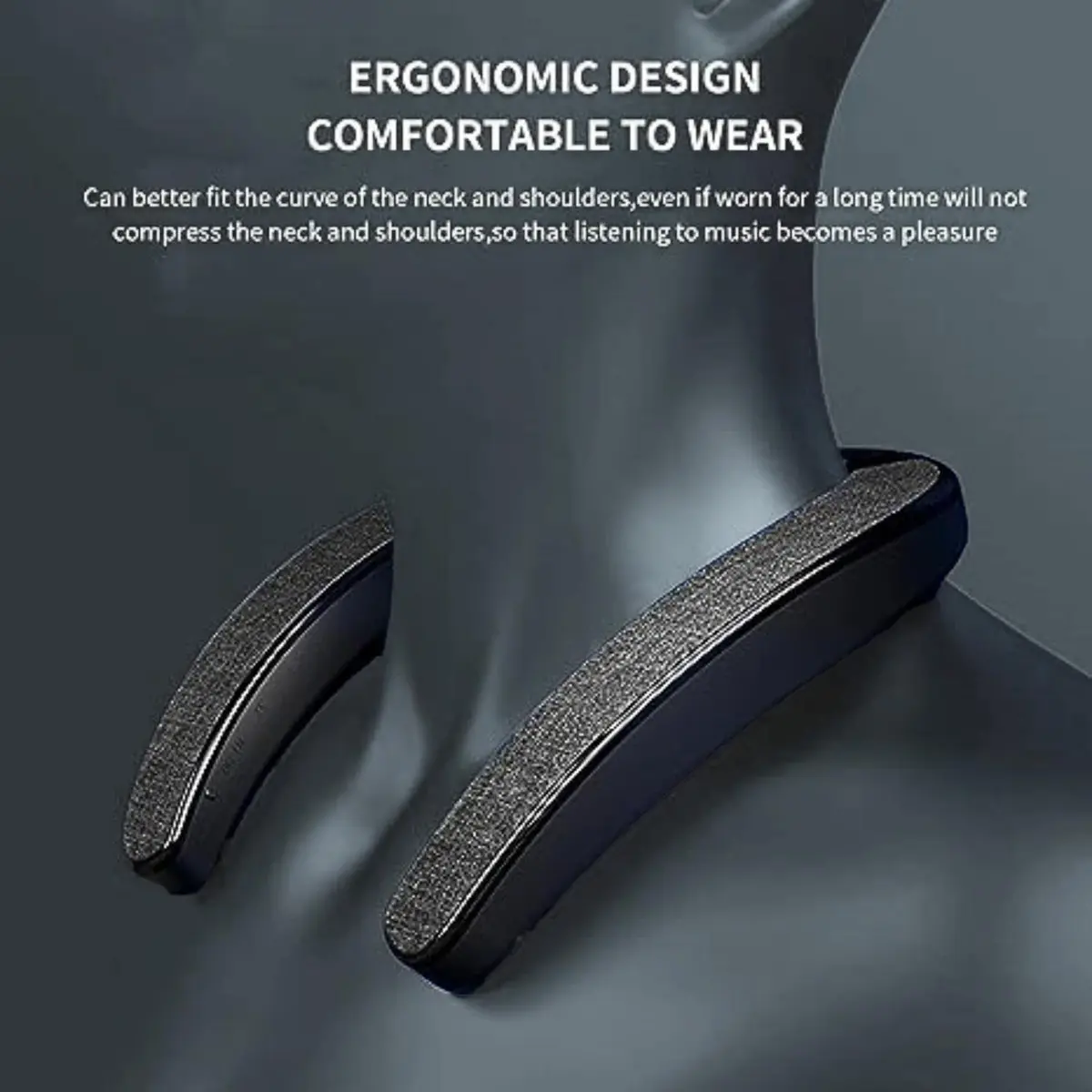 VANPEUSO Neck Speaker Wearable Stereo Surround Sound V-905 Black | Bluetooth 5.0, 24H Playtime - view 5