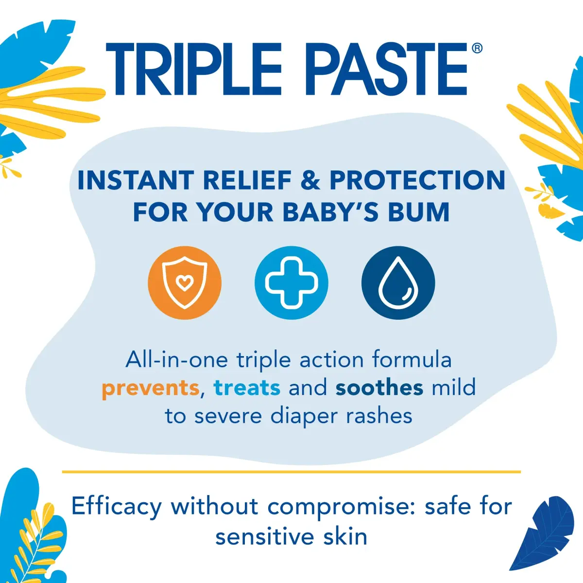 Triple Paste Diaper Rash Cream & Baby Spatula Bundle, 227 g (8 oz) | Pediatrician-Recommended Skin Protectant - view 5