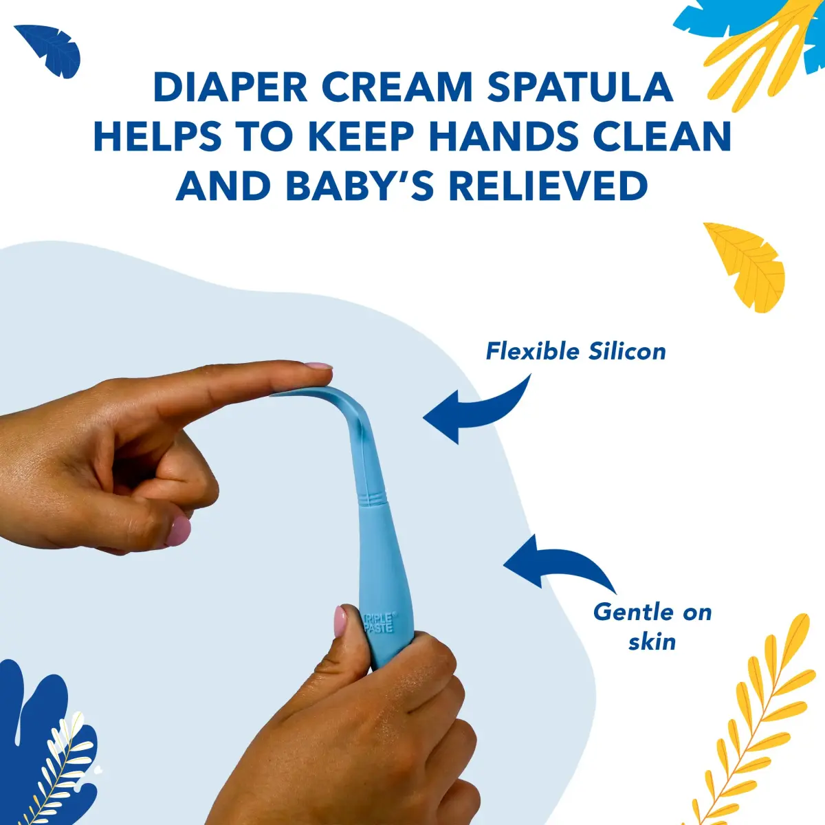 Triple Paste Diaper Rash Cream & Baby Spatula Bundle, 227 g (8 oz) | Pediatrician-Recommended Skin Protectant - view 3