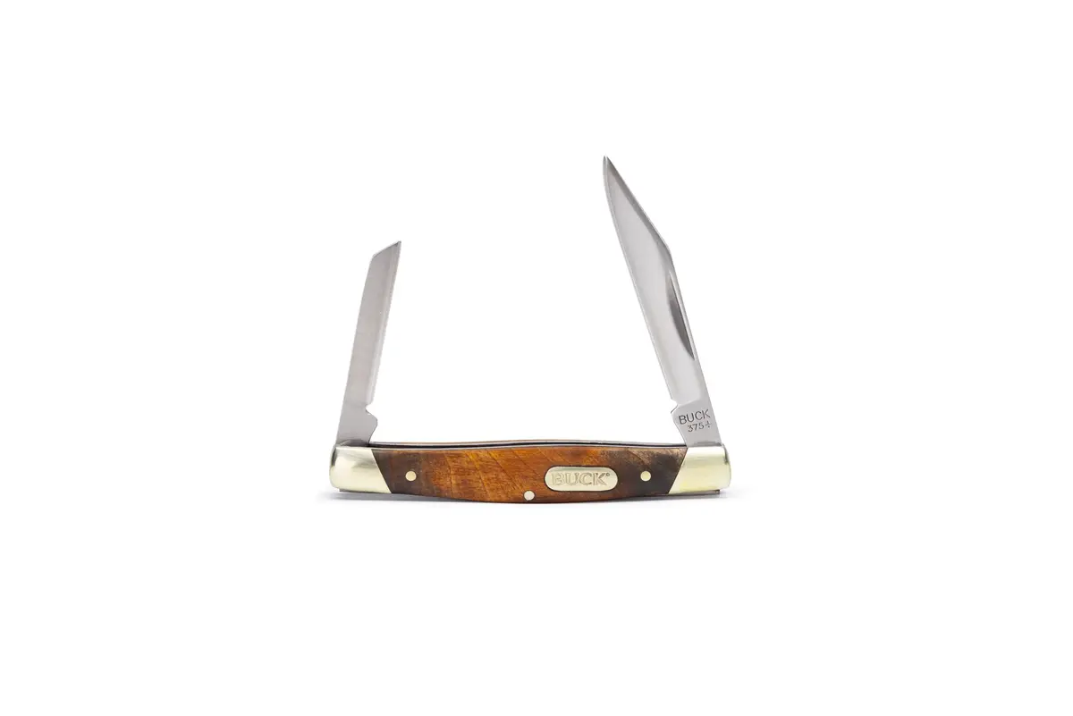 Buck Knives 375 Deuce 2-Blade Folding Pocket Knife, Burlwood, 0.7 oz | Compact, Durable EDC - main product image