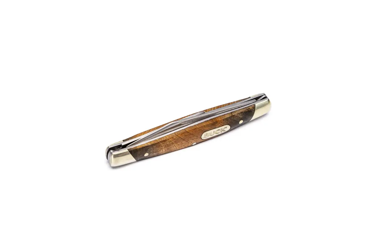 Buck Knives 375 Deuce 2-Blade Folding Pocket Knife, Burlwood, 0.7 oz | Compact, Durable EDC - view 2