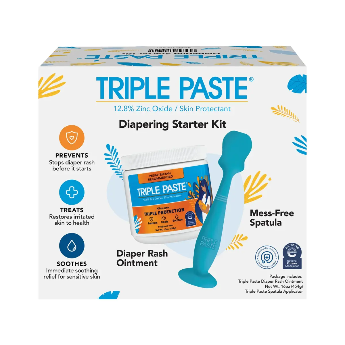 Triple Paste Diaper Rash Cream 16 oz (454 g) | Pediatrician-Recommended Skin Protectant - main product image