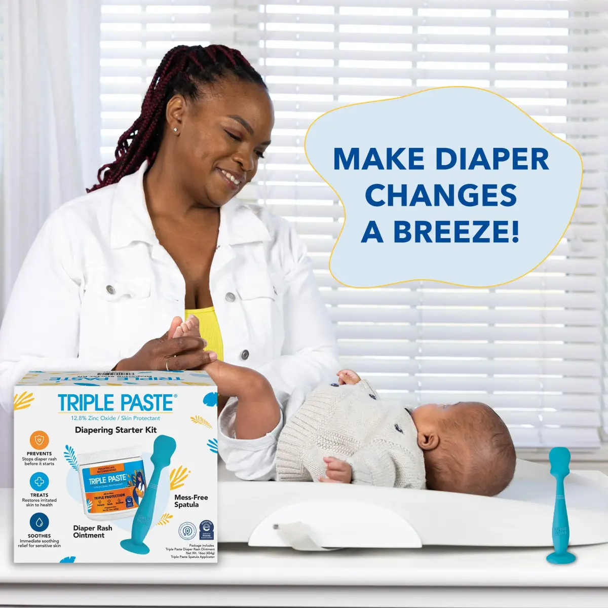 Triple Paste Diaper Rash Cream 16 oz (454 g) | Pediatrician-Recommended Skin Protectant - view 6