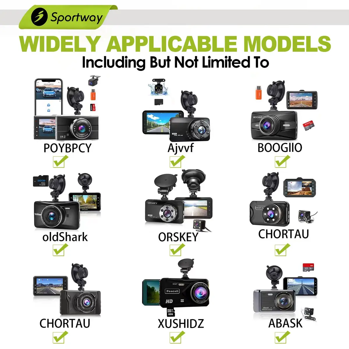 Sportway S501 Dash Cam Suction Mount Holder with Joint | 5.3cm Diameter, 5kg Load Capacity - view 4