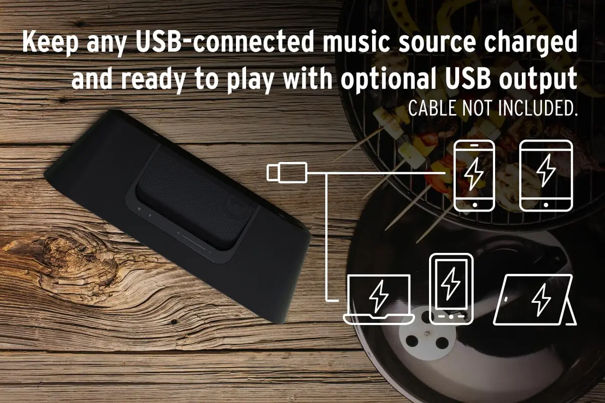 Klipsch Groove XXL Portable Bluetooth Speaker 17" Black | Deep Bass & 22H Playtime - view 6