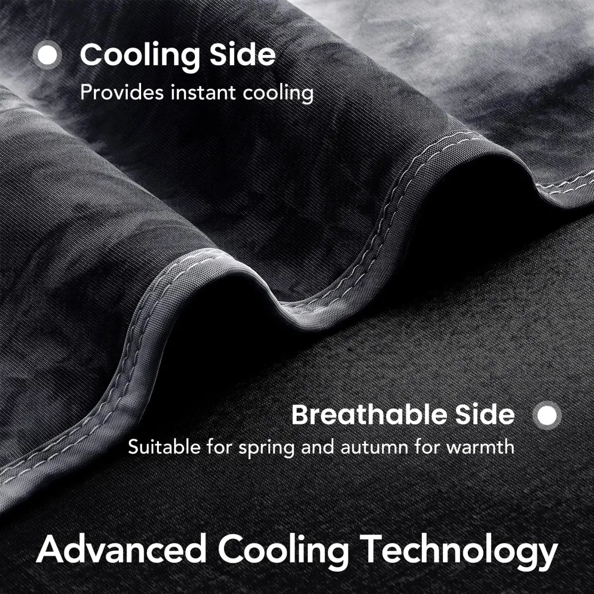 Topcee Cooling Blanket Queen Size 213cm x 224cm (80"x88") | Breathable & Lightweight for Hot Sleepers - view 5