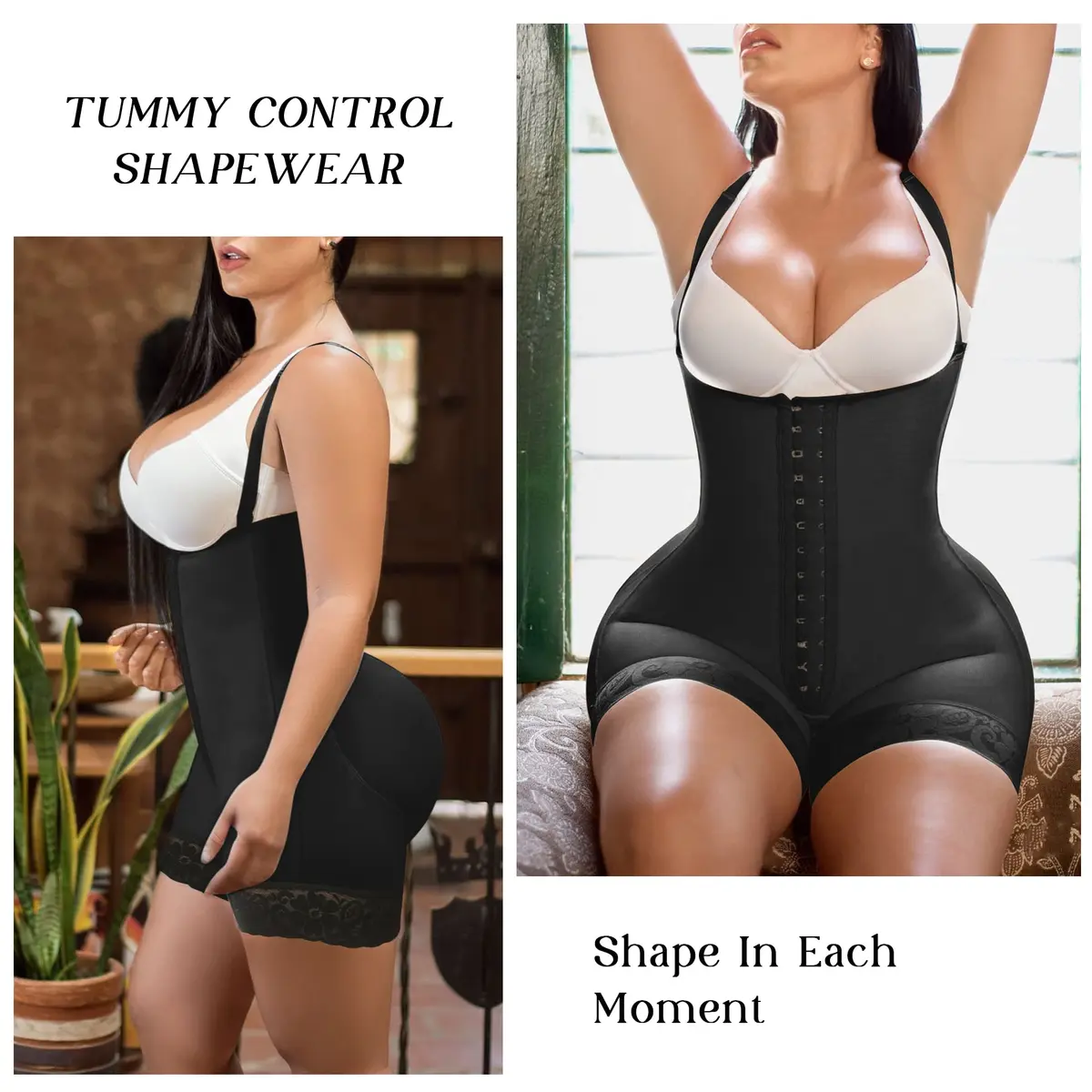 YIANNA Fajas Colombianas Shapewear for Women Tummy Control Body Shaper | Postpartum & Post Surgery Compression Garment - view 5