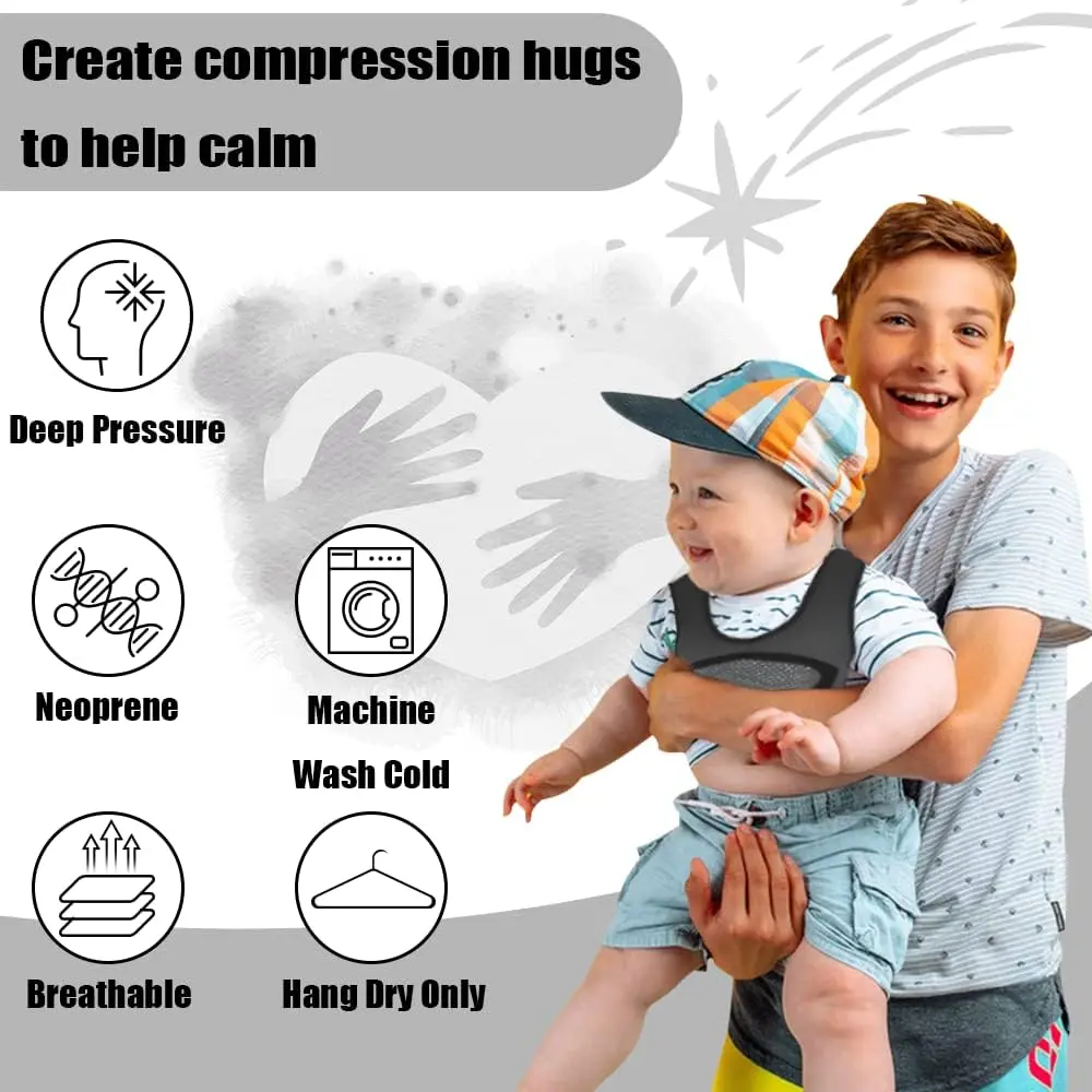oboist Weighted Vest for Kids Including 6 Removable Weights | Comfort & Adjustable Fit (70-120 chars) - view 5