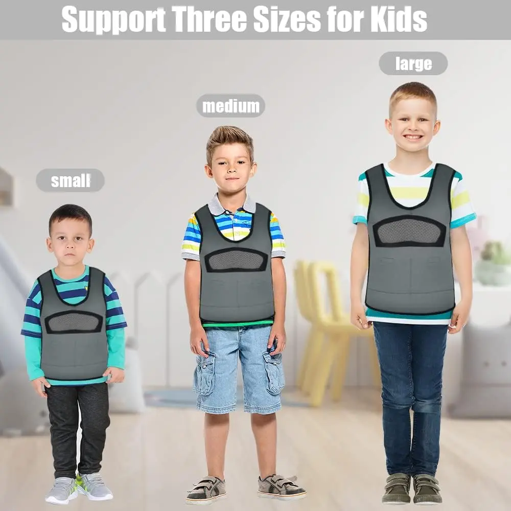 oboist Weighted Vest for Kids Including 6 Removable Weights | Comfort & Adjustable Fit (70-120 chars) - view 6