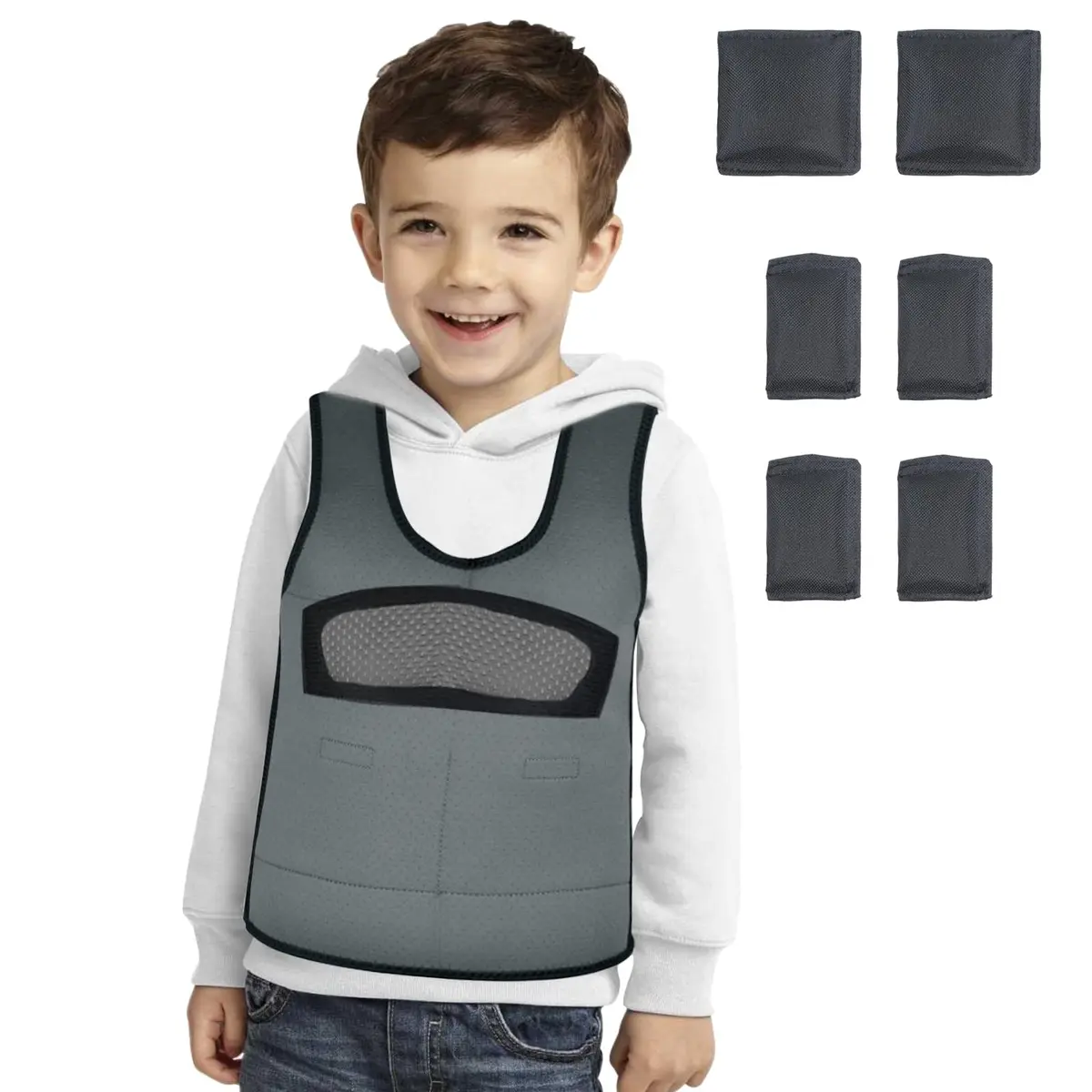 oboist Weighted Vest for Kids Including 6 Removable Weights | Comfort & Adjustable Fit (70-120 chars) - main product image