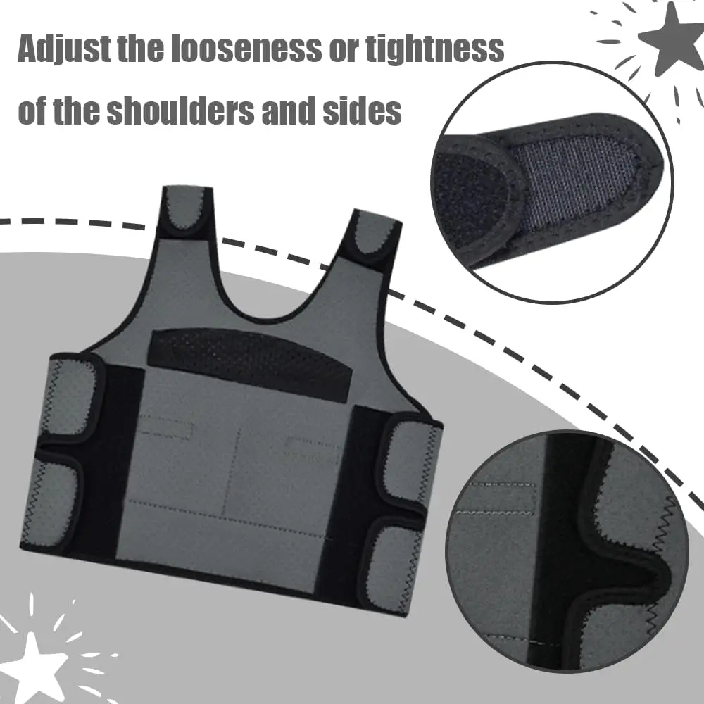 oboist Weighted Vest for Kids Including 6 Removable Weights | Comfort & Adjustable Fit (70-120 chars) - view 3