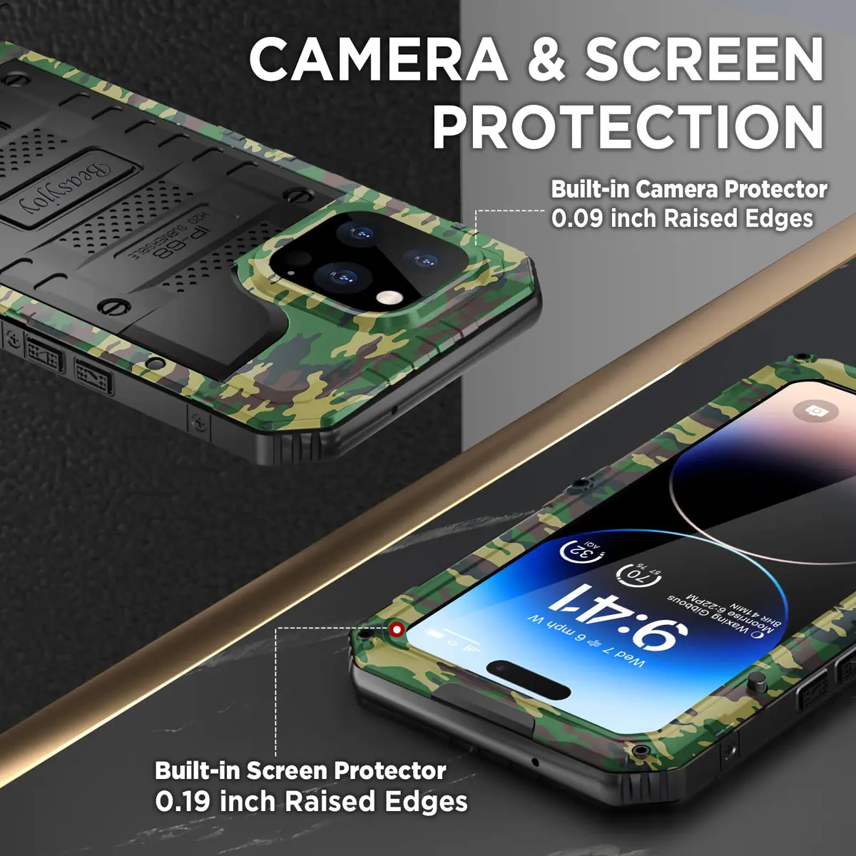 Beasyjoy Waterproof Case for iPhone 14 Pro 6.1" | Heavy Duty Shockproof Armor - view 5