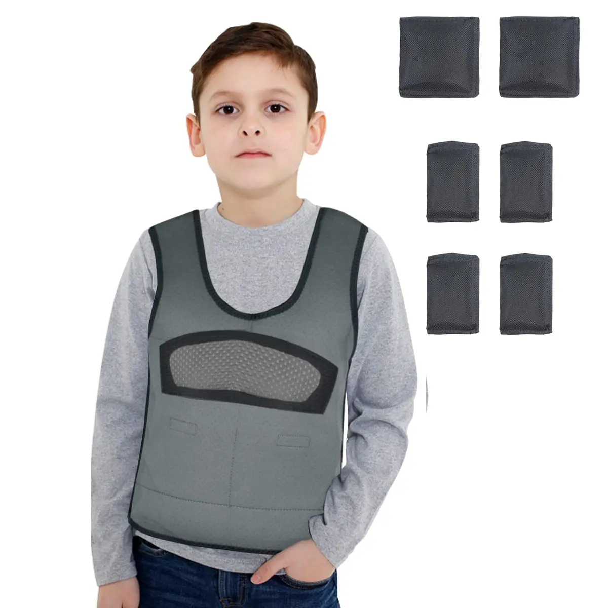 oboist Weighted Vest for Kids Including 6 Removable Weights | Comfort & Adjustable Fit - main product image