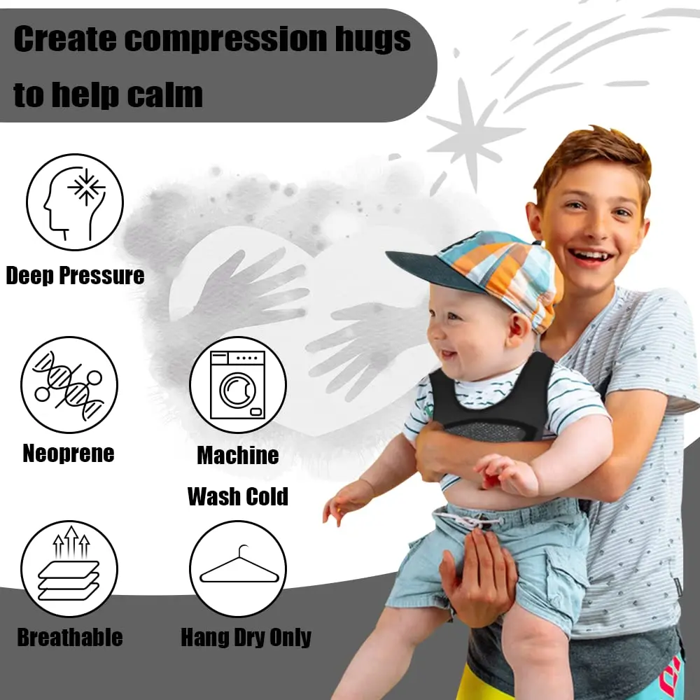 oboist Weighted Vest for Kids Including 6 Removable Weights Small | Sensory & OT Aid - view 5