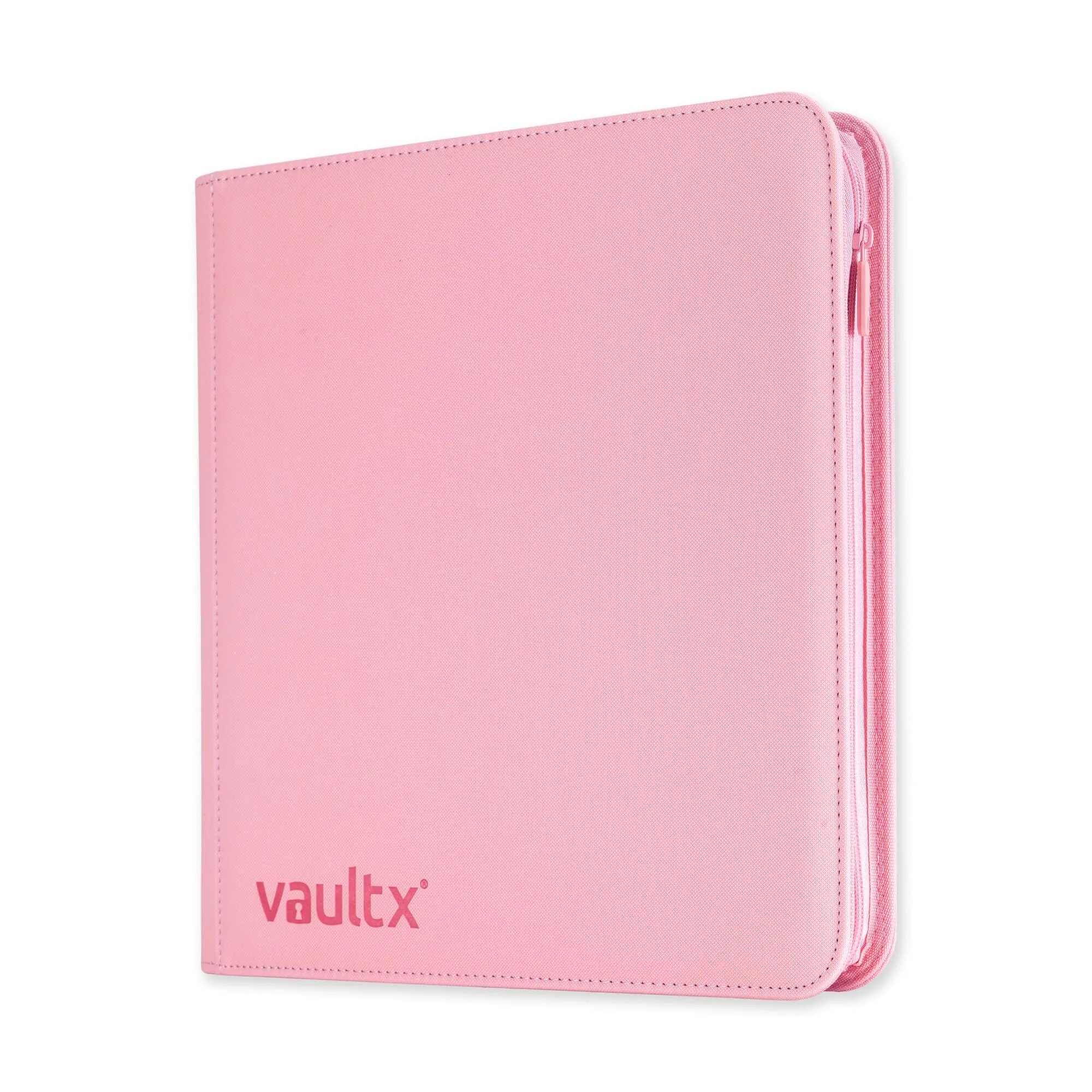 Vault X 12 Pocket Zip Binder, 480 Cards, Exo-Tec Material, Pink | USA Imported Card Storage - main product image