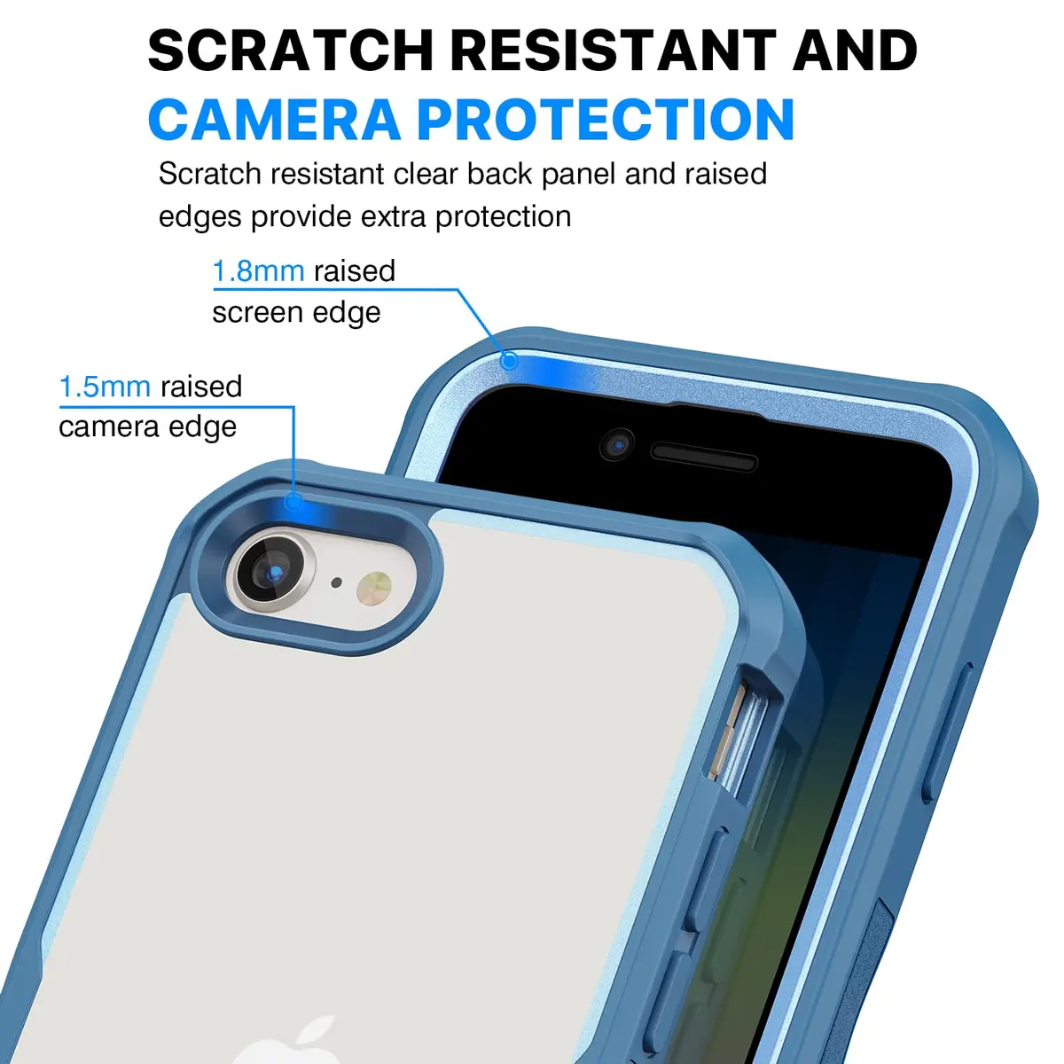 CENHUFO Privacy Case for iPhone SE 2022/2020, 8/7 | Full Body Shockproof with Built-in Privacy Screen Protector - view 6
