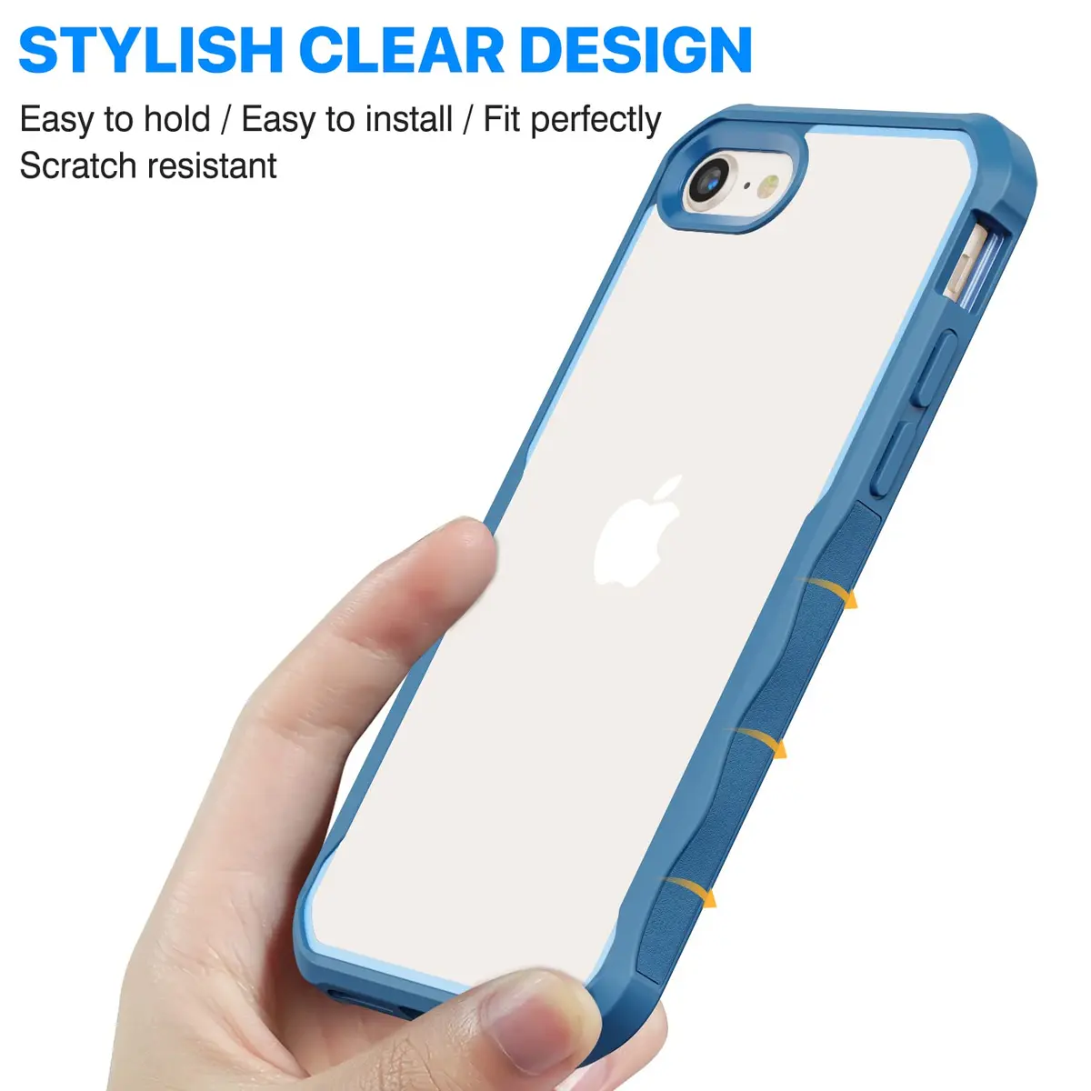 CENHUFO Privacy Case for iPhone SE 2022/2020, 8/7 | Full Body Shockproof with Built-in Privacy Screen Protector - view 7