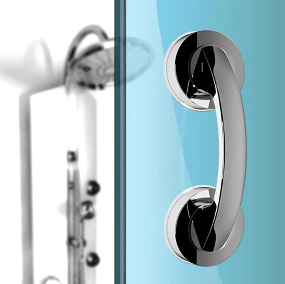 YIDELAI Suction Cup Door Handle for Glass Doors, Cabinets, and Sliding Doors | 19.4cm (7.6") Silver - view 7
