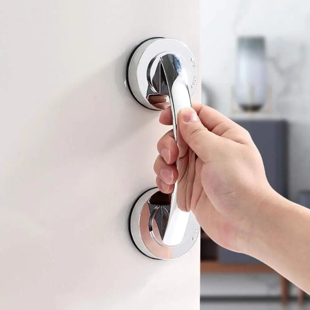 YIDELAI Suction Cup Door Handle for Glass Doors, Cabinets, and Sliding Doors | 19.4cm (7.6") Silver - view 4
