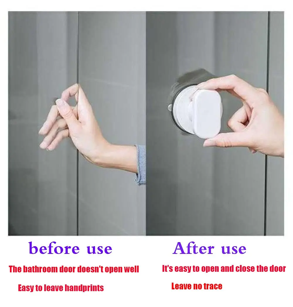 YIDELAI Suction Cup Door Handle for Glass Doors & Cabinets 19.4cm (7.6") | Easy Install No-Drill Grip - view 3
