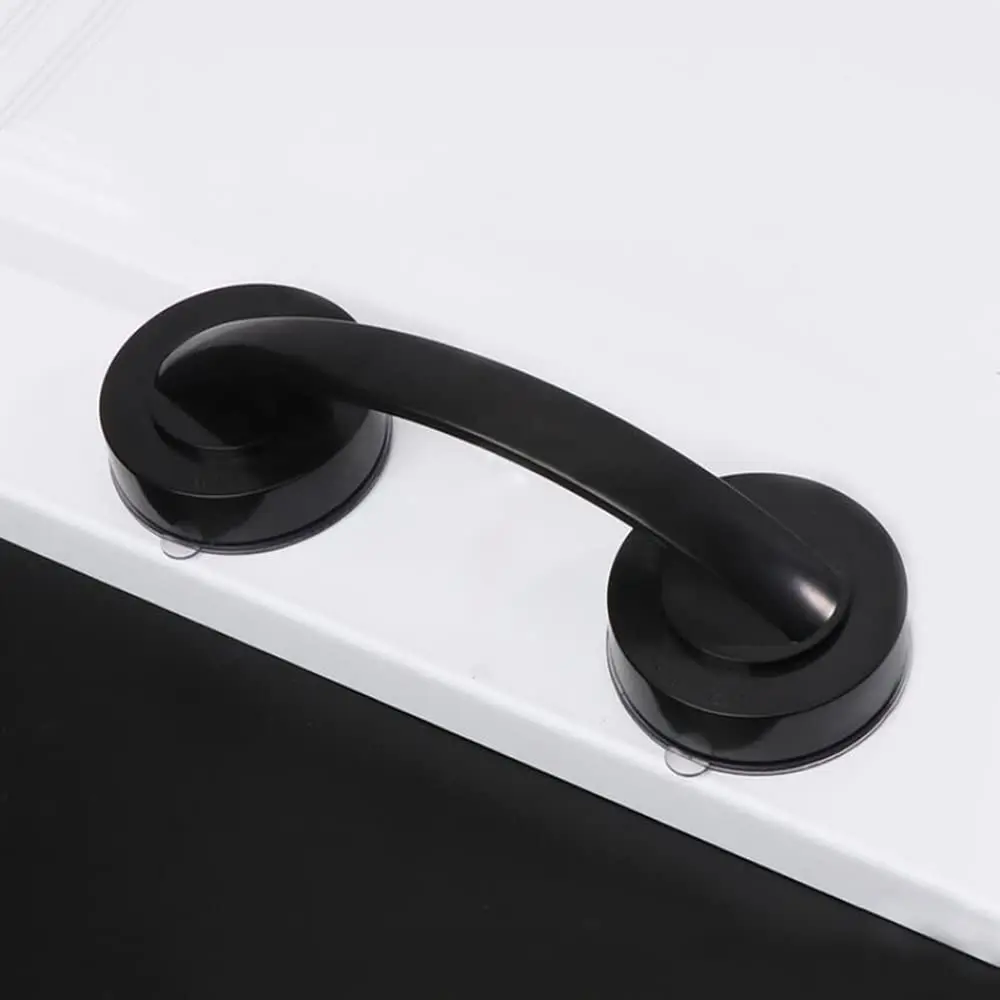 YIDELAI Suction Cup Door Handle for Glass Doors & Cabinets 194mm (7.6 inches) Black - main product image