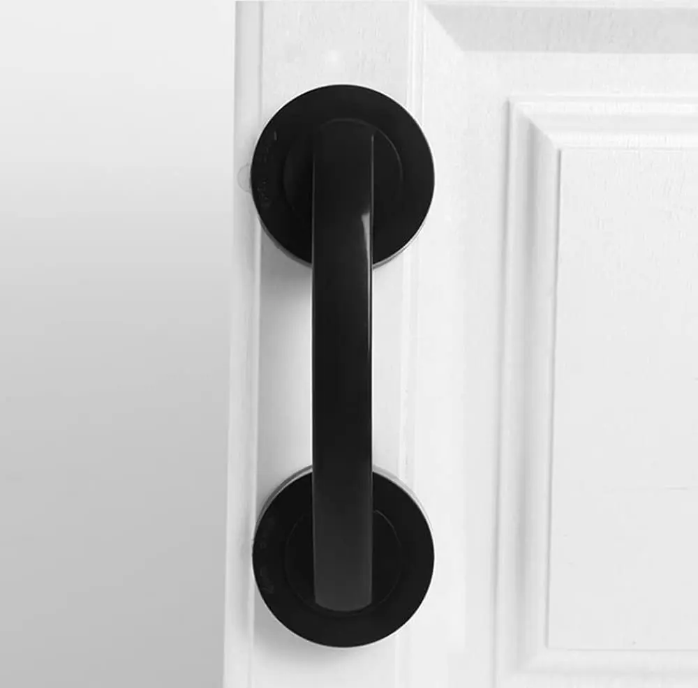 YIDELAI Suction Cup Door Handle for Glass Doors & Cabinets 194mm (7.6 inches) Black - view 3