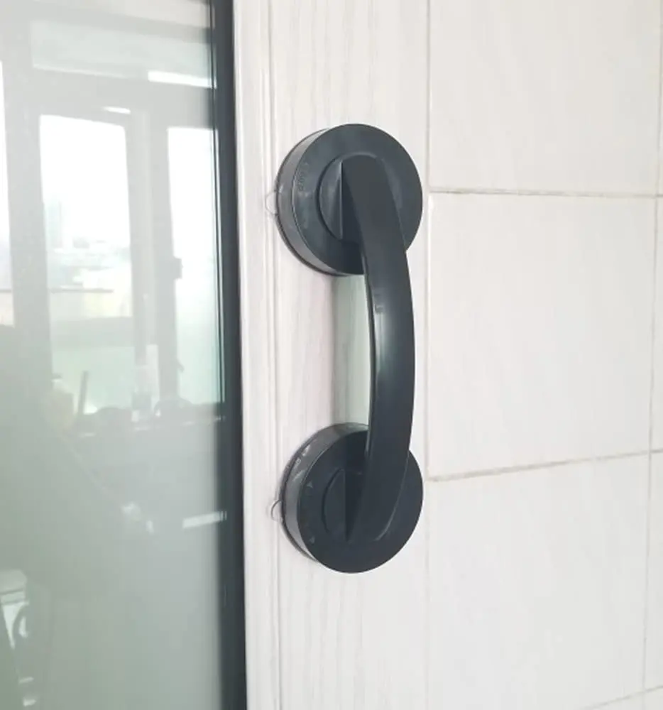 YIDELAI Suction Cup Door Handle for Glass Doors & Cabinets 194mm (7.6 inches) Black - view 4
