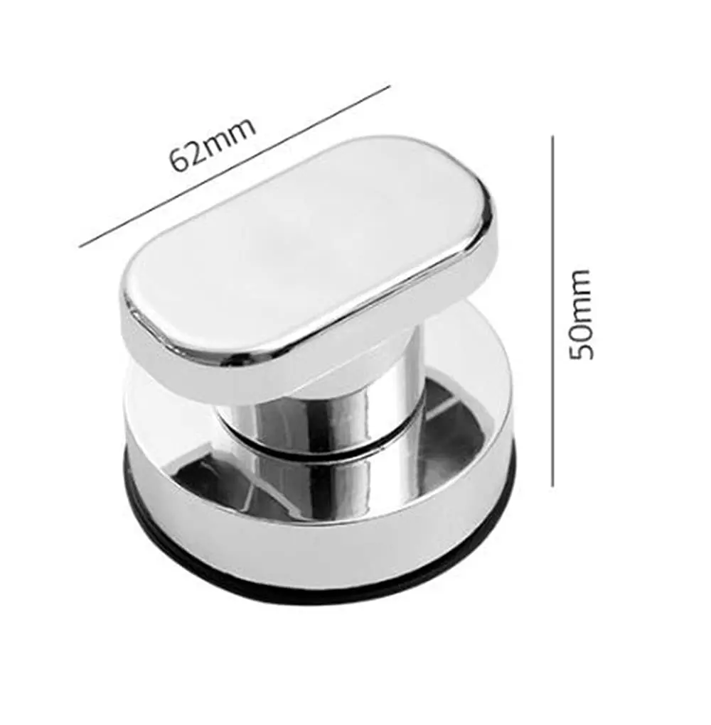 YIDELAI Suction Cup Door Handle with Locking Mechanism for Glass Doors, Cabinets, and Sliding Doors | 19.4cm (7.6 inches) Silver - view 2