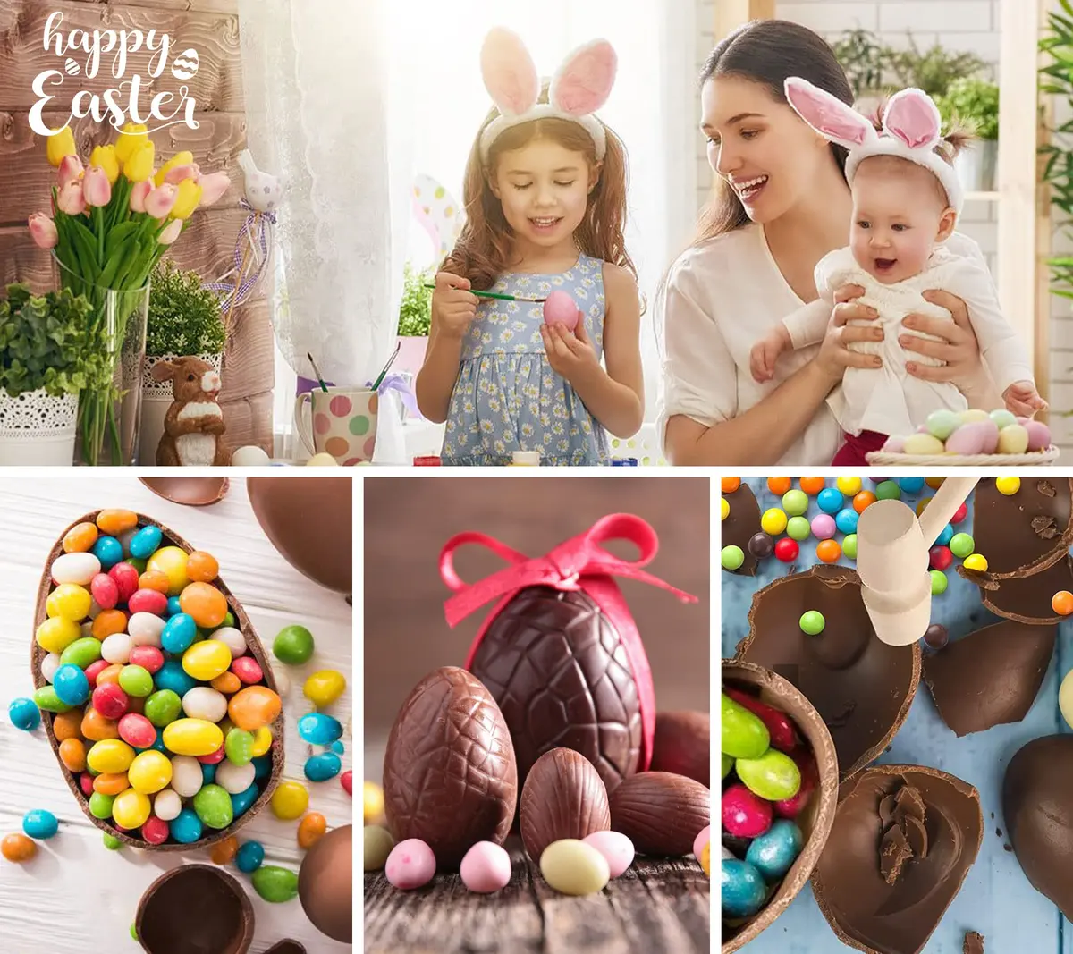 Kamehame Easter Egg Mold, Breakable 3D Silicone Chocolate Mold with Hammer, Large Dinosaur Eggs for Easter Decorations | Food Preparation Mold - view 6