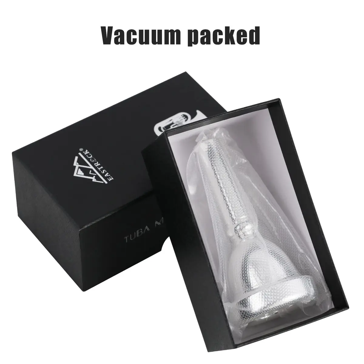 EASTROCK Standard Tuba Mouthpiece 6.8cm (2.68in) Silver Plated | Vacuum Packed for Tuba Players - view 5