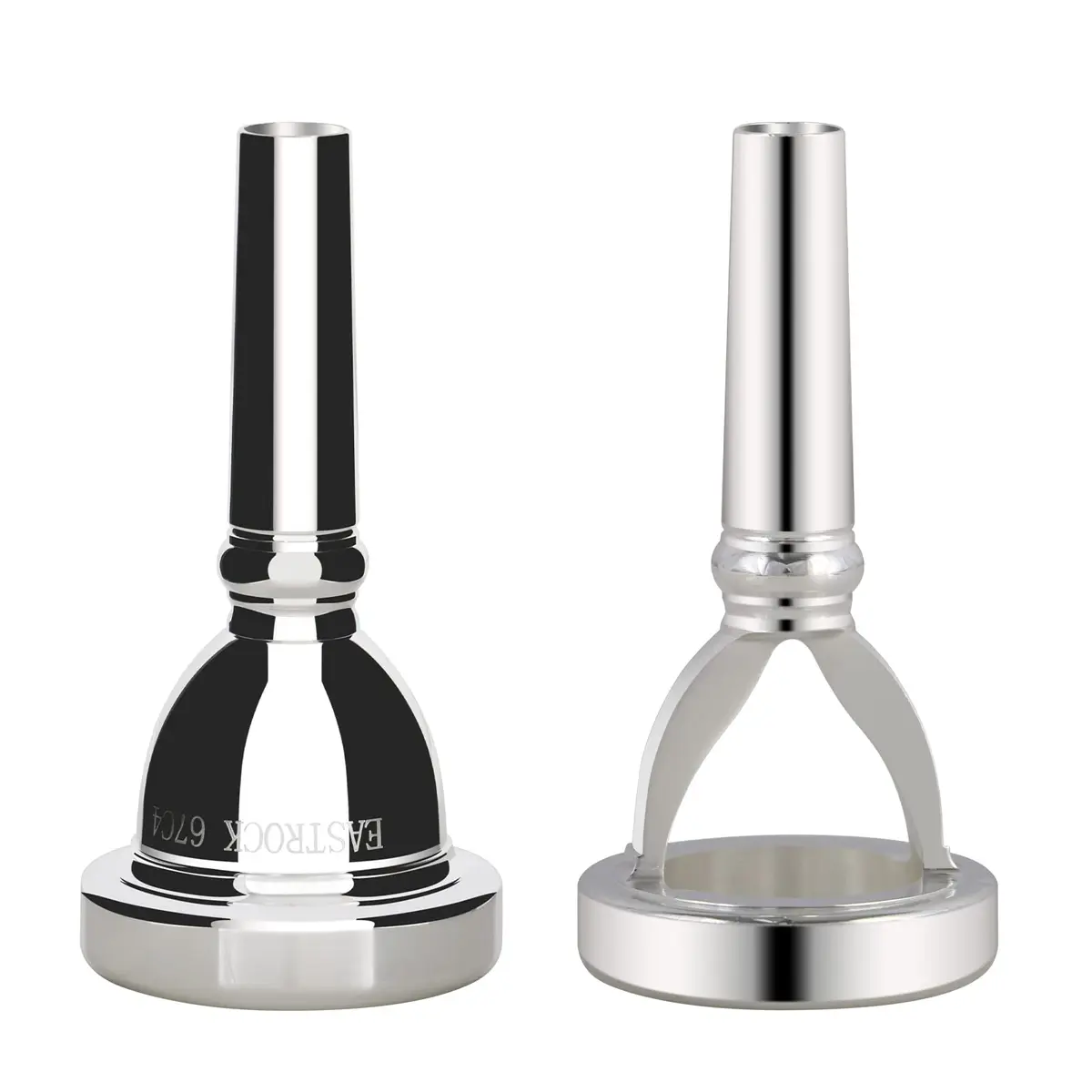 EASTROCK Standard Tuba Mouthpiece 6.8cm (2.68in) Silver Plated | Vacuum Packed for Tuba Players - view 6