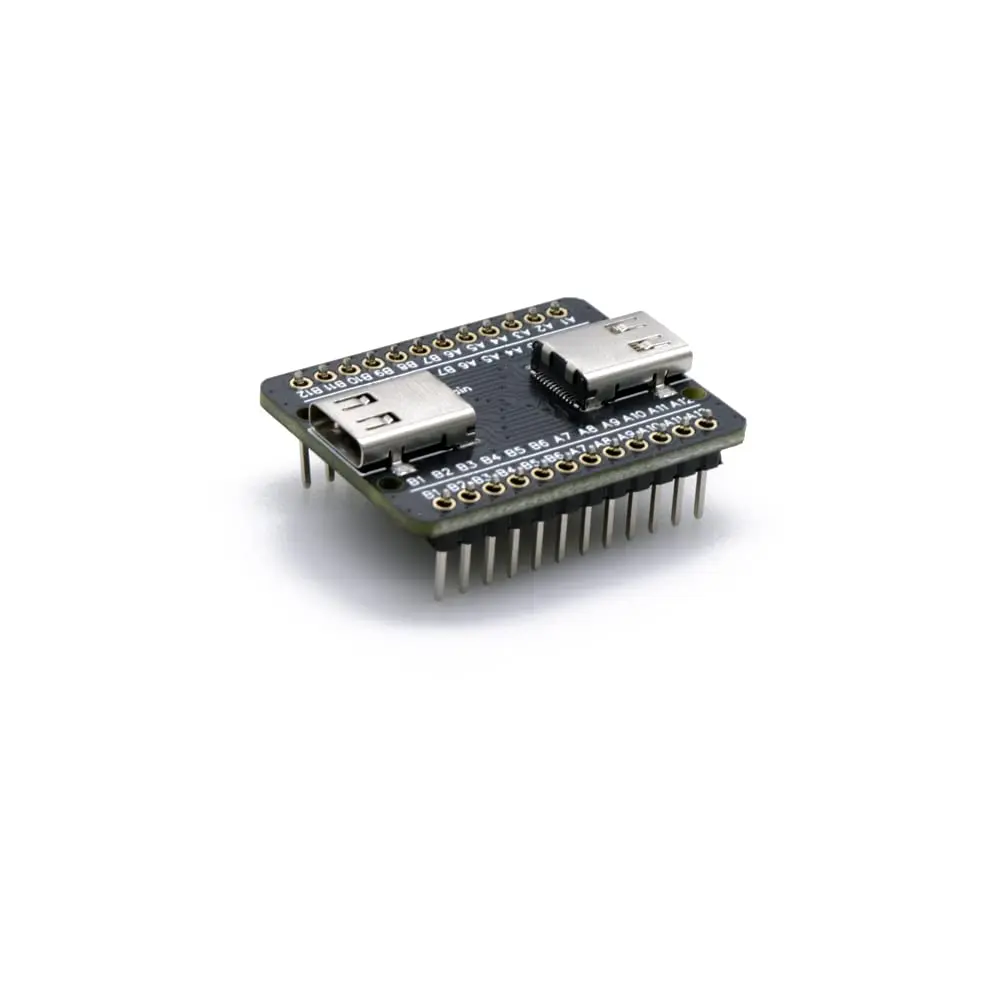 Treedix USB 3.1 Type C Female to Female Adapter Breakout Board 24 Pin | Data Line Wire Extension - view 2