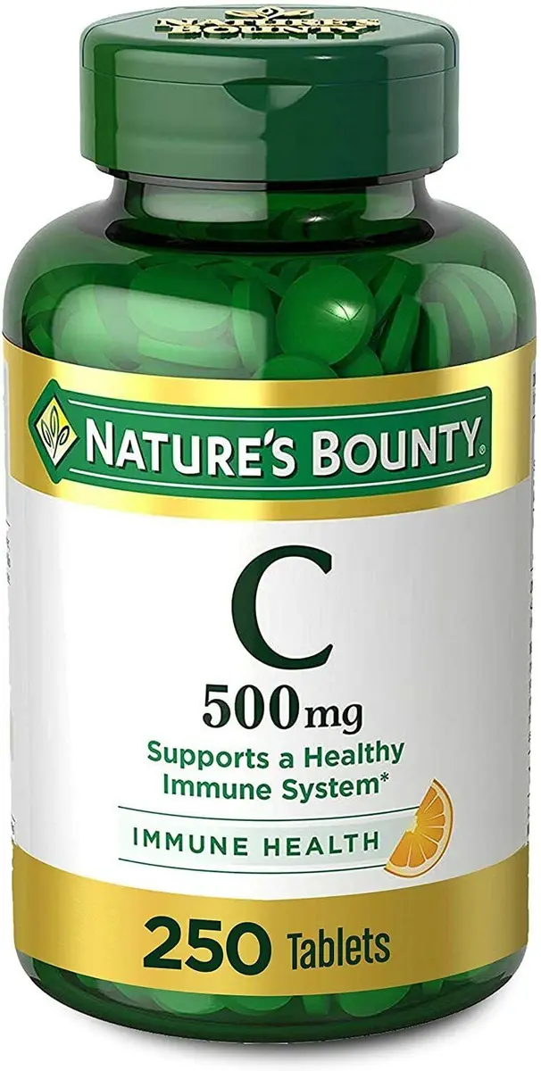 Nature's Bounty Pure Vitamin C 500 mg Tablets 1500 Count (Pack of 6) | Immune Support with Antioxidant Power - main product image