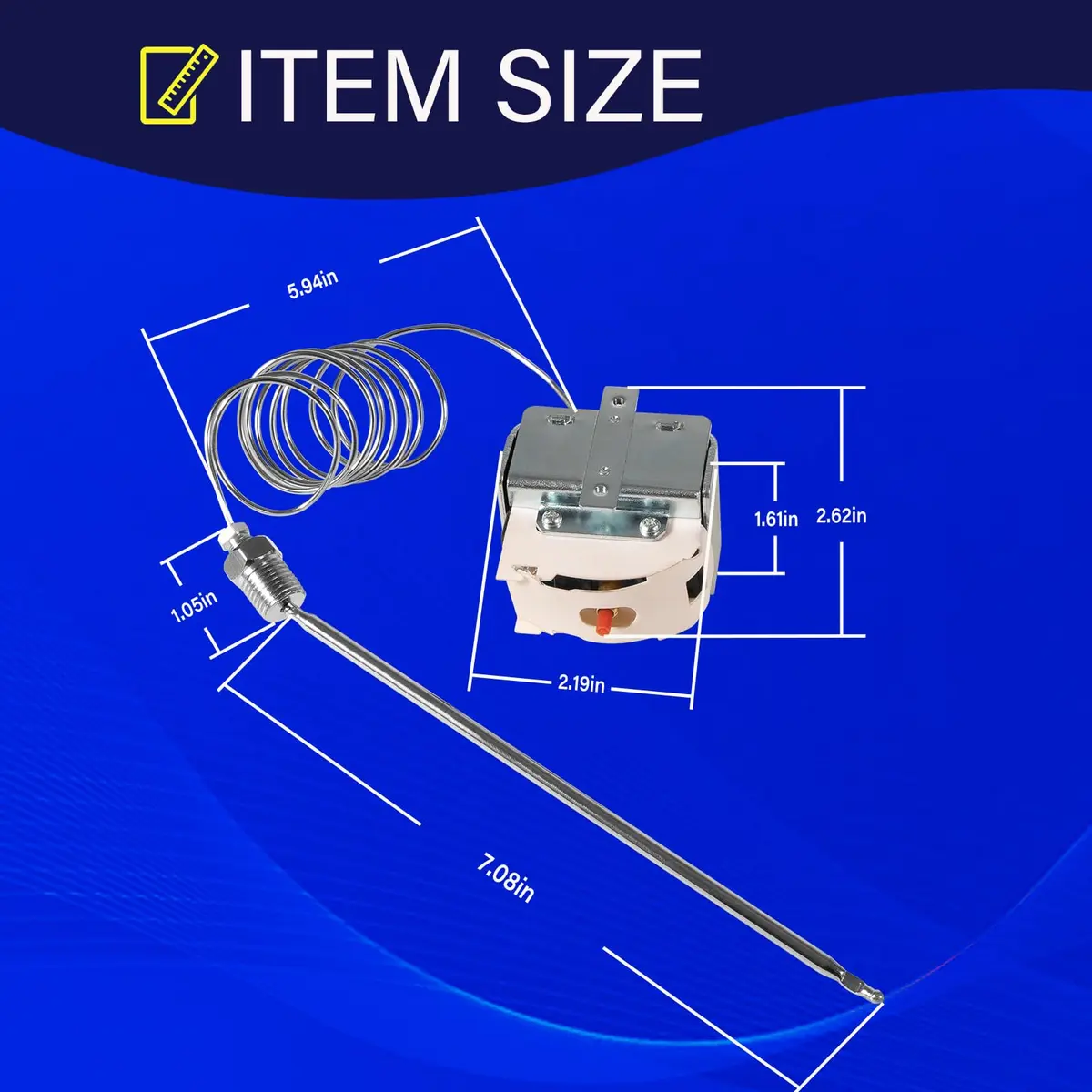 Yoursme PP10084 High Limit Switch for Pitco Fryers | 450°F Safety Cutoff (0.44 lb) - view 7