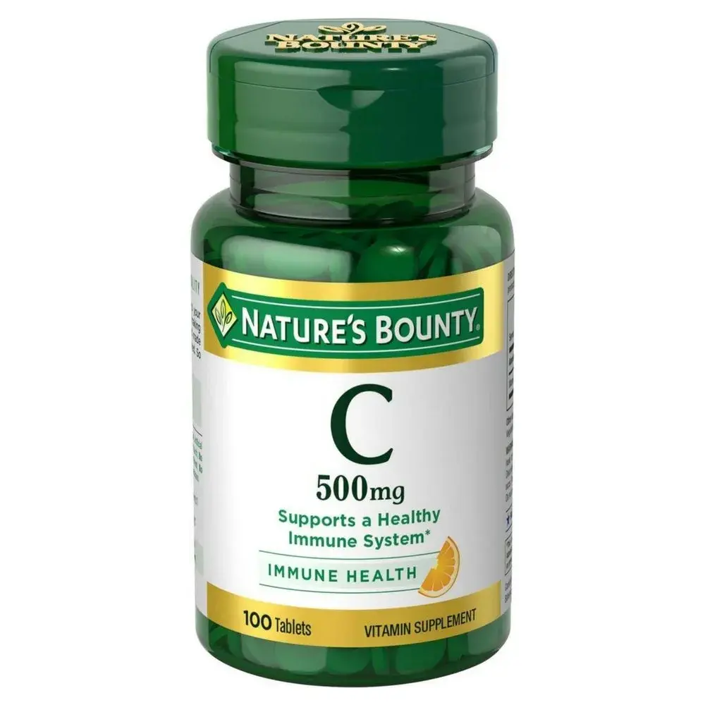 Nature's Bounty Vitamin C 500 mg Tablets 300 Count (Pack of 3) | Immune Support with Antioxidant Benefits - main product image