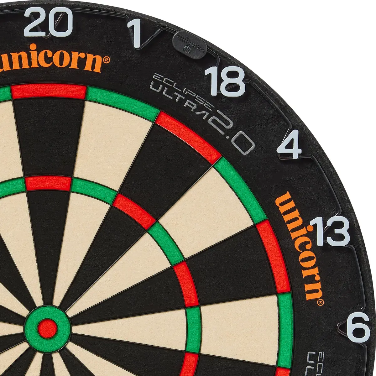 Unicorn Dartboard Number Ring | Eclipse Ultra-Visible | Metal | Ultimate Clarity and Focus | Horizontal White Numbers - main product image