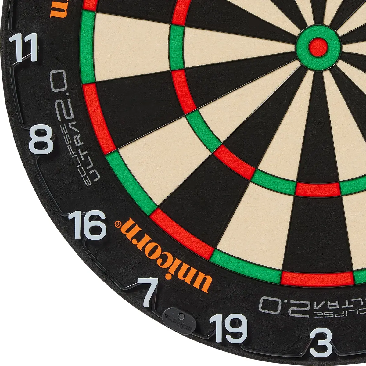 Unicorn Dartboard Number Ring | Eclipse Ultra-Visible | Metal | Ultimate Clarity and Focus | Horizontal White Numbers - view 2