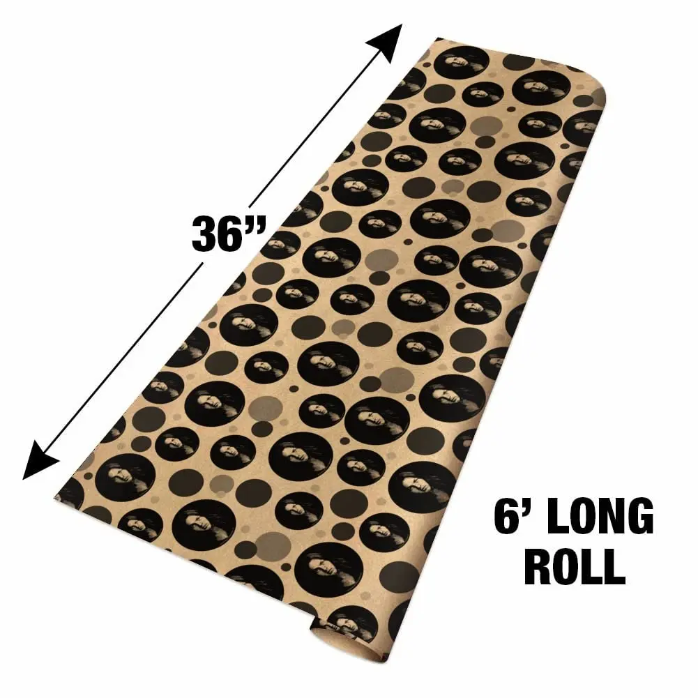 GRAPHICS & MORE David Gilmour Portrait Premium Kraft Gift Wrap Wrapping Paper Roll | Eye-Catching 36" x 72" Kraft Paper for Gifts - view 5