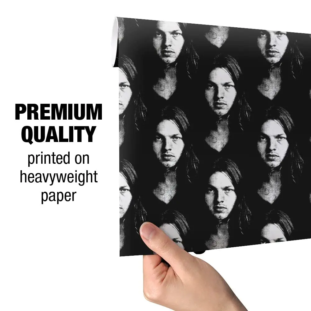 GRAPHICS & MORE David Gilmour Portrait Gift Wrap Wrapping Paper Rolls | Vibrant 30" x 72" | Official Pink Floyd Design - view 5